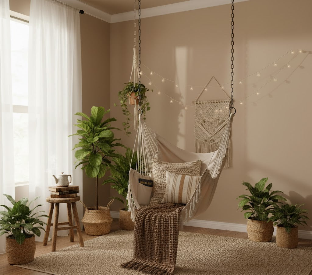 BohoChill rustritueel ~ 7 minuten Reset in je hangstoel